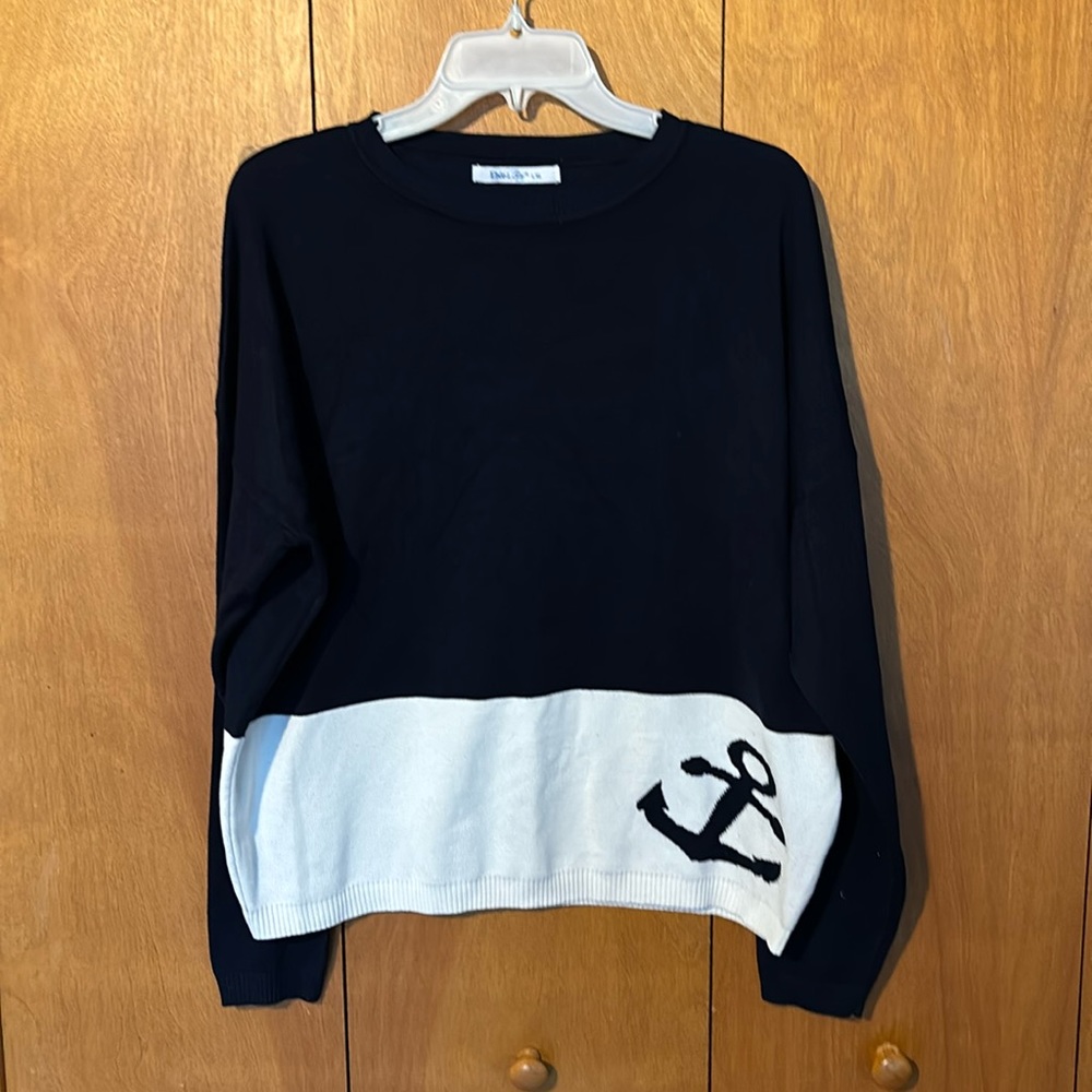 Navy nautical sweater